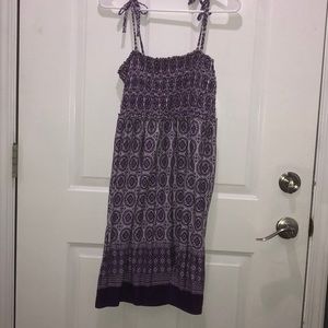 Purple and white maternity dress size M